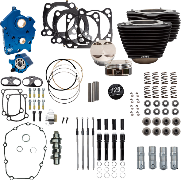 S&S Cycle 310-1226 129" Power Package Engine Performance Kit - M8
