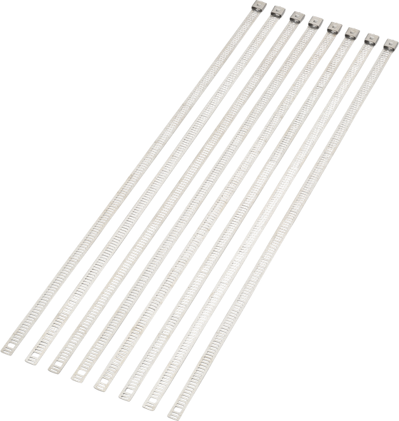 MOOSE RACING HARD-PARTS 2120-0644 CABLE TIE SILVER 14" 8PK