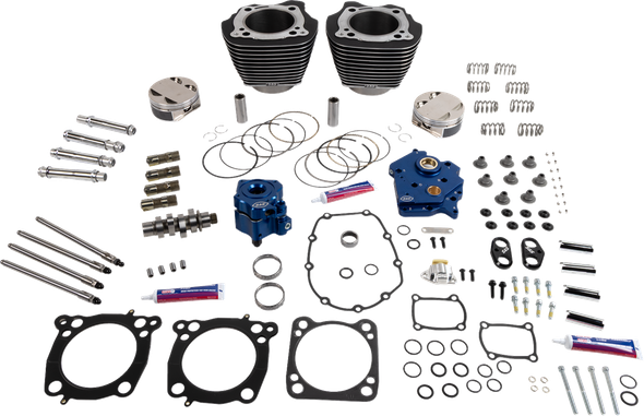 S&S Cycle 310-1103C Power Pack - Oil Cooled - Black w/Highlights - M8