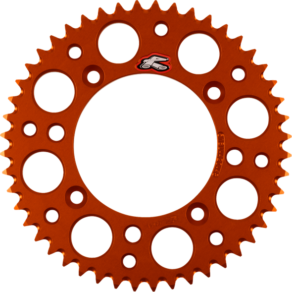 Renthal 518U-420-48GPOR Rear Sprocket - Aluminum - 48 Tooth - Orange - for Ktm