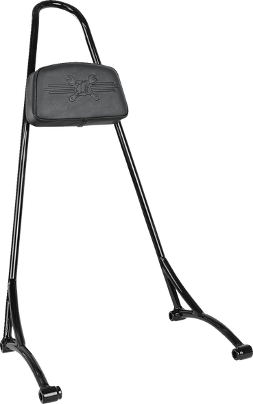 Burly Brand B13-1506B 20" Tall Sissy Bar - Black - for Honda - Cmx