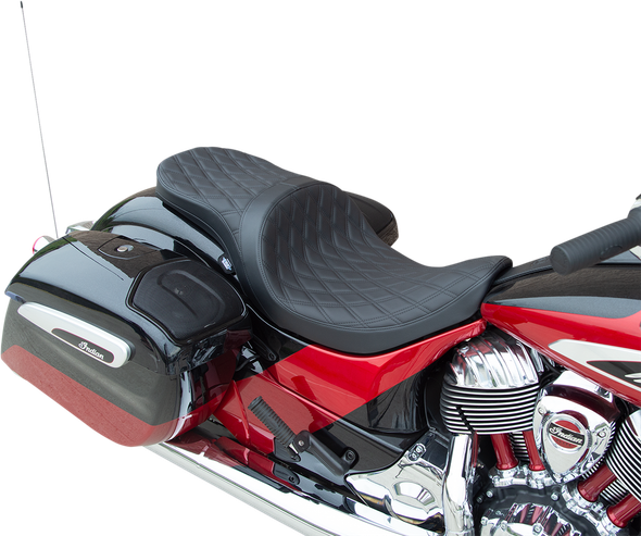 Drag Specialties Seats 0810-2259 Seat Lw Tr Ddiam Blk Solr