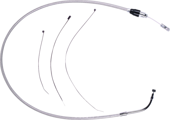 Magnum Shielding 523902HE Polished Stainless Quick Connect Upper Clutch Cable