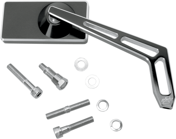 PRO-ONE PERF.MFG. 102470B MIRROR CUTOUT RECT RT BLK