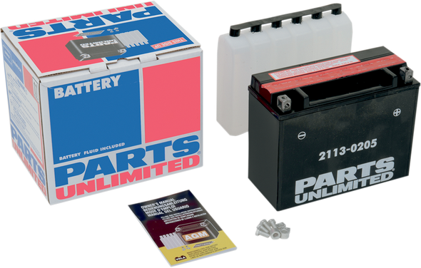 Parts Unlimited 2113-0205 Battery YTX24HL-BS