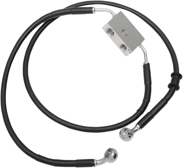 DRAG SPECIALTIES 1741-5309 FRT BRAKE LINE XL BK +8