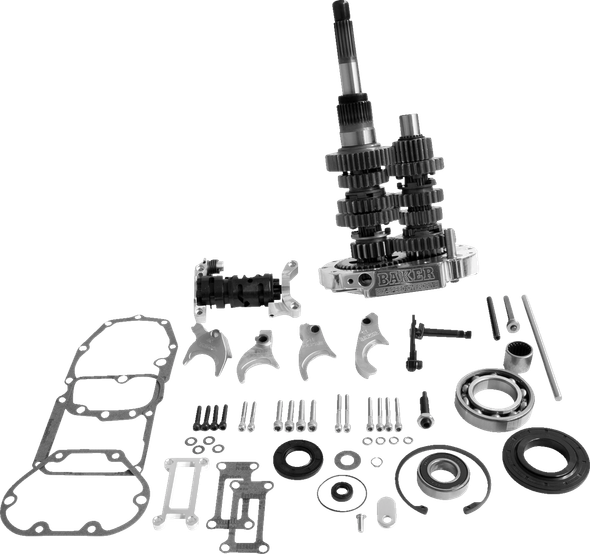Baker Drivetrain OD6-404P-02 Gear Set - Polished - 01 Touring