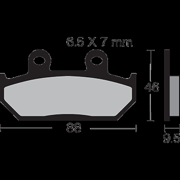 VESRAH VD-143/2 BRAKE PAD SEMI-M HON