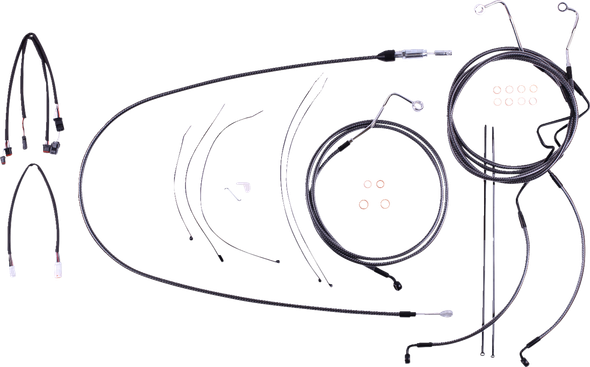 Magnum Shielding 7871222 Karbonfibr Designer Handlebar Installation Kit - 21-22