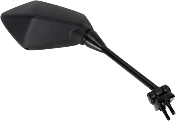 Emgo 20-49211 Mirror - Side View - Polygon - Black - Right
