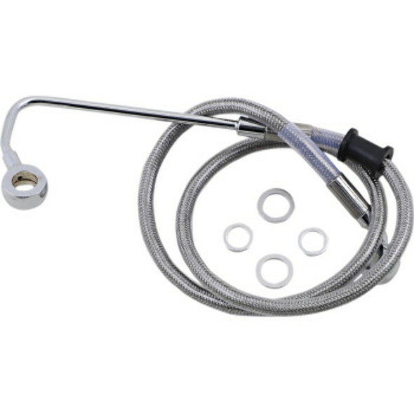 Drag Specialties 1741-5776 Brake Line - Softail '15-'17 - Stainless Steel
