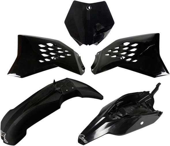 UFO KTKIT525@001 Replacement Body Kit - Black - for Ktm - Sx 12-15