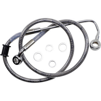 Drag Specialties 1741-5765 Brake Line - +2" - Stainless Steel - '15-'17 Softail