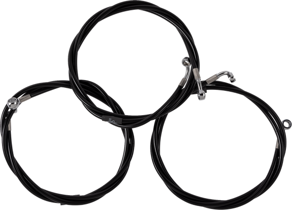 LA Choppers LA-8059B16B Brake Line - Black