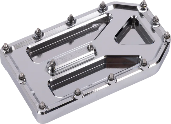 Thrashin Supply CO. TSC-2220-3 Aggressor Brake Pedal Pad - Chrome - Touring