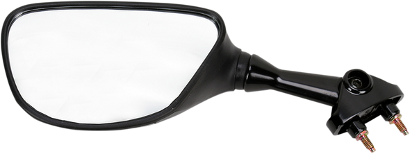 Emgo 20-29632 Mirror - Side View - Cat Eye - Black - Left