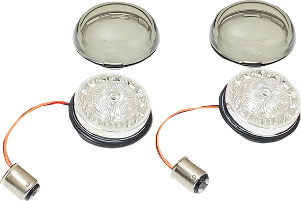 Custom Dynamics PB-RR-57-S Turn Signal Insert - Red/Smoke