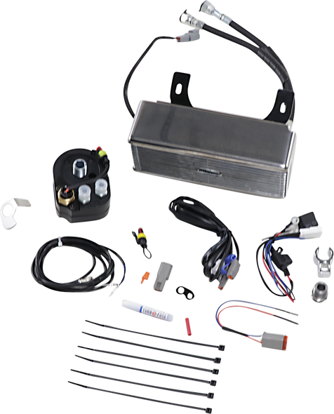 Ultracool RF-1SS Oil Cooler Kit - Chrome - Touring