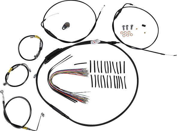 Burly Brand B30-1290 Control Kit for Early Touring Bikes with Bagger Bar
