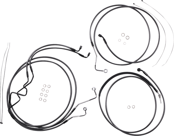Magnum Shielding 787925 Karbonfibr Designer Handlebar Installation Kit - 17-20