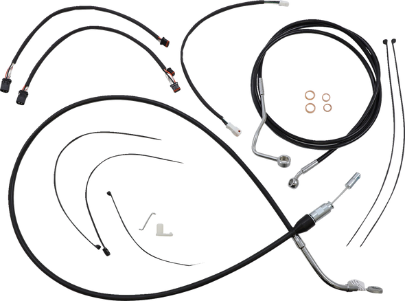 Magnum Shielding 4891171 Xr Handlebar Installation Kit - 21 Flh - Black/Chrome