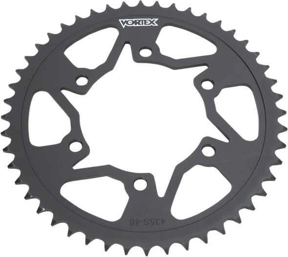 Vortex 435S-48 Steel Rear Sprocket - 48 Tooth - for Kawasaki/Suzuki/Yamaha