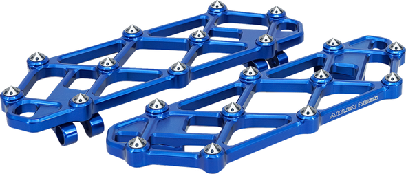 Arlen Ness 410-055 Diamond Floorboards - Driver - Blue