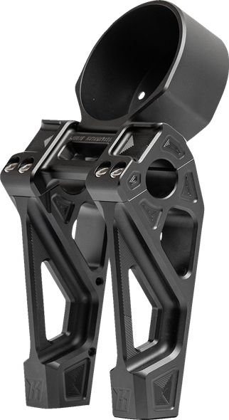 Kodlin USA K55132 Fastback Risers - Includes Clamp & Gauge Bracket - 6" - Black