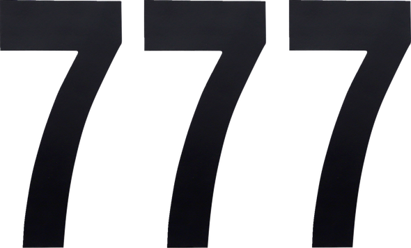 Factory Effex 02-4457 Fx Number 7 - Black - 6"