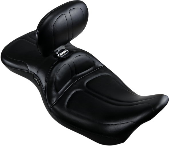 LE PERA LK-957BR Maverick Seat - with Backrest - Stitched - Black - FL '08-'23