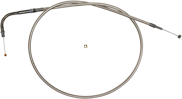 Magnum Shielding 5321 Polished Stainless Steel Braided Throttle Cable - 39-1/2"