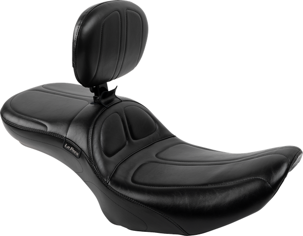 Le Pera LV-957DLBR Maverick Daddy Long Legs Seat w/ Backrest Black FLH/FLT 23-25