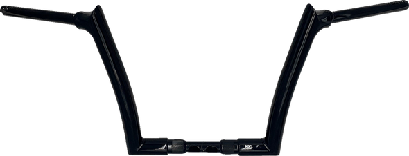 Fat Baggers Inc. 816012-B 1-1/2" Ez Install Pointed Top Handlebar - 12" - Black