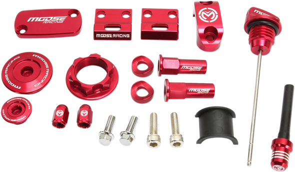Moose Racing Bling Pack Billet Aluminum Red FOR HONDA CRF230F 2003-2016