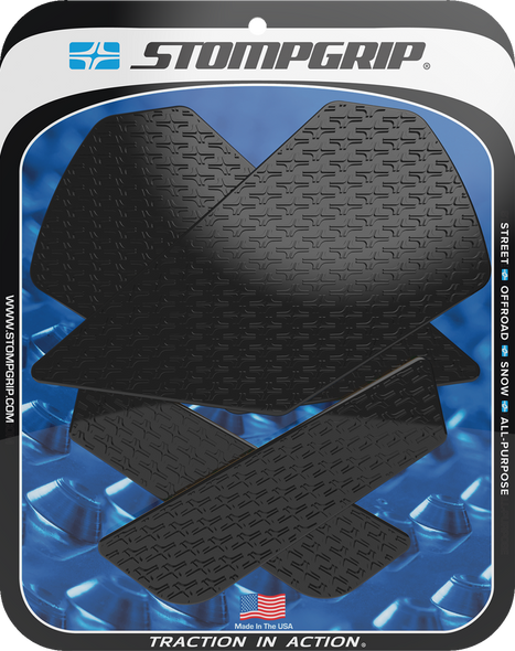 Stompgrip 55-14-0175B Tank Grips - Icon - Black - for Bmw - F 20-25