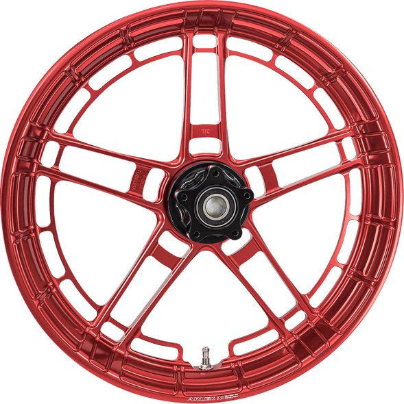 Arlen Ness 330-056 Rim - Flatline - Front - Red - 21x3.5