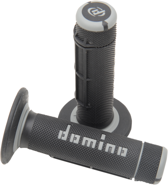 Domino A02041C7170A7-1 Dually Grips - Half Waffle - Black/Gray