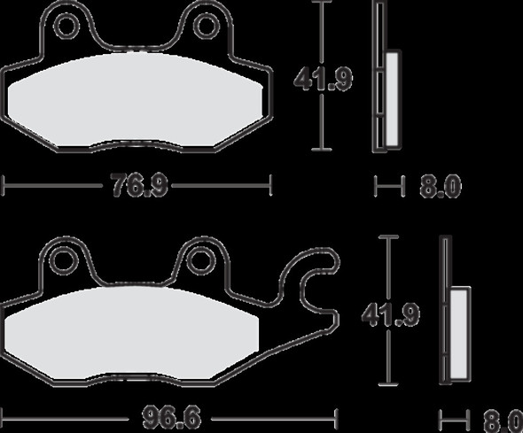 SBS 134MS BRAKE PAD SBS 134MS