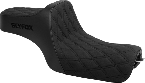Slyfox 4709C-SlyFox High Noon Seat - Black Logo - Black Stitch - XL 04-22