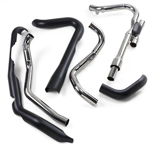 Cobra 6255DBRB Dual Bungs Pro Chamber Headpipe - Black