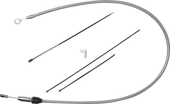 Drag Specialties Quick Connect Clutch Cable - Upper - 38" - Stainless Steel