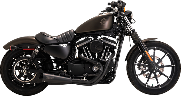 Vance & Hines 47627 Upsweep 2-into-1 Exhaust System - Stainless Steel - Black