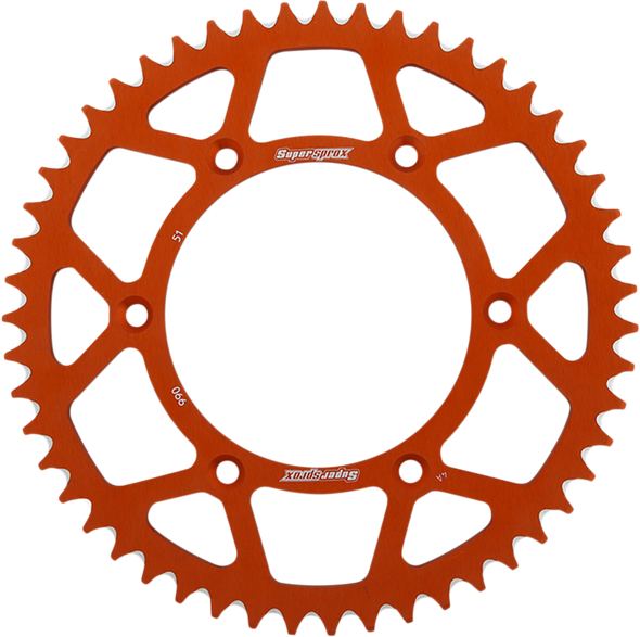 Supersprox RAL-990-51-ORG Rear Sprocket - for KTM/Husqvarna/Husaberg - 51 Tooth