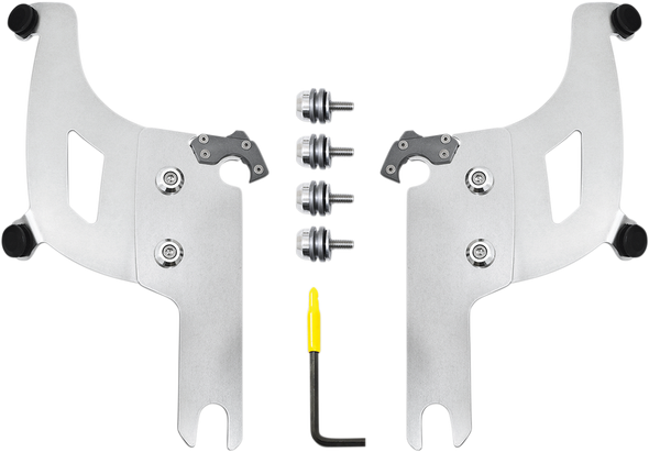 Memphis Shades MEK2042 Bullet Mounting Kit - Polished - FLHRS/XS