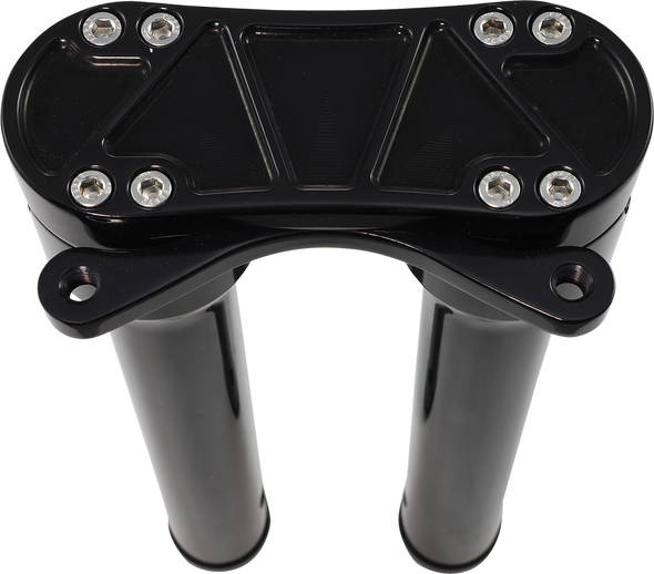 Accutronix HR2212-Mb Bandit Risers - Threaded - 12" - Gauge Mount - Black