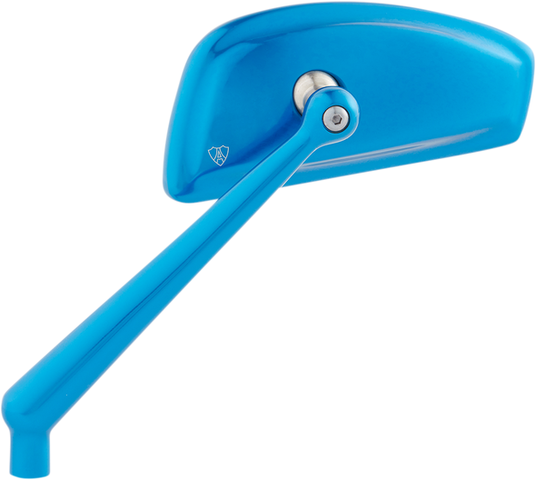 Arlen Ness 510-012 Mirror - Tearchop - Side View - Teardrop - Blue - Left