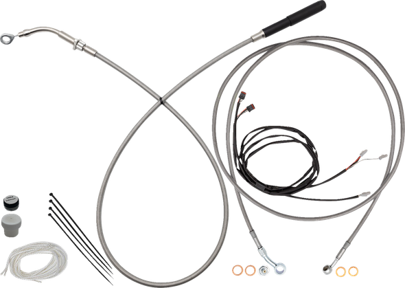 Fat Baggers Inc. 219916 Ez Install Kit - Full Length - Braided Stainless Steel