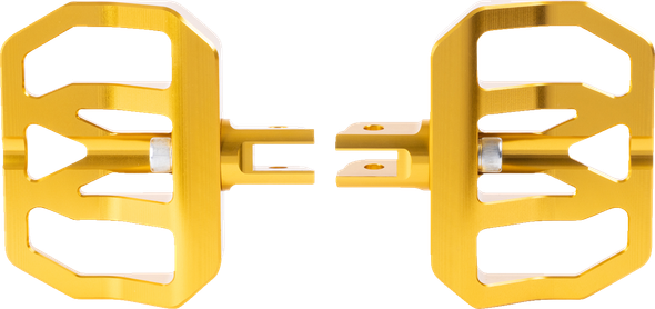 Thrashin Supply CO. TSC-2031-5-SF Mini Aggressor Floorboards - Gold - Front