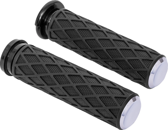 Arlen Ness 500-005 Diamond Grips - Cable - Chrome