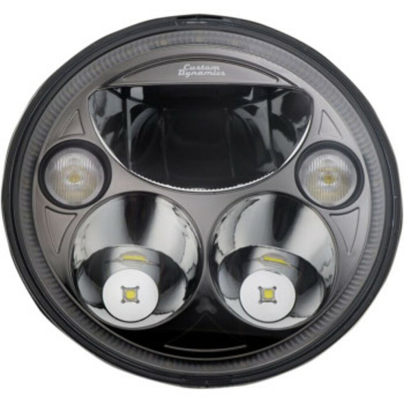 CUSTOM DYNAMICS CDTB-7-IF-B 7" TruBEAM Headlamp - Black - Chieftain